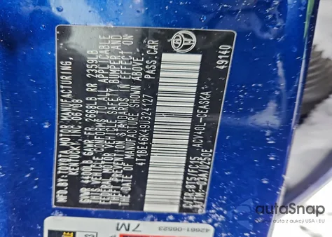 2009 Toyota Camry Base z USA, uszkodzony, nr VIN 4T1BE46K49U324127